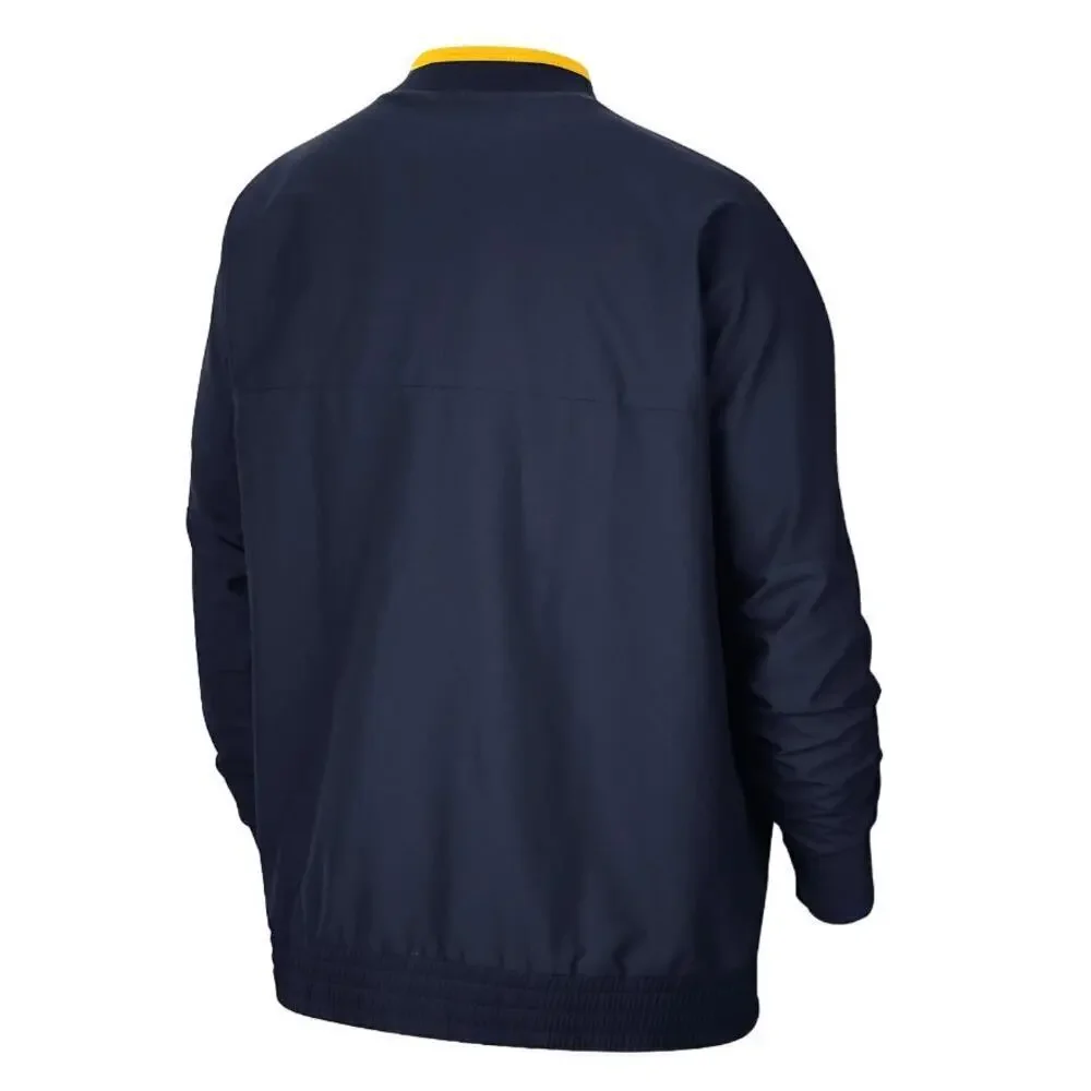 Jordan Michigan Wolverines 2021 Coach Half-Zip Jacket in Navy, Size L​​​​